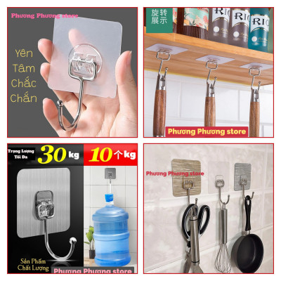 Móc Dán Tường Siêu Dính Chịu Lực Treo Đồ móc cao cấp siêu bền