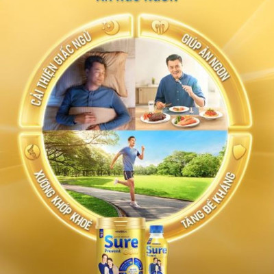 Sữa Bột Vinamilk Sure Prevent - Hộp Thiếc 900g