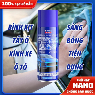 Tẩy Rửa Vết Ố Kính Ô Tô, Gương Chiếu Hậu , Kính Nhà- Bình Xịt Nano Chống Bám Nước Cao Cấp