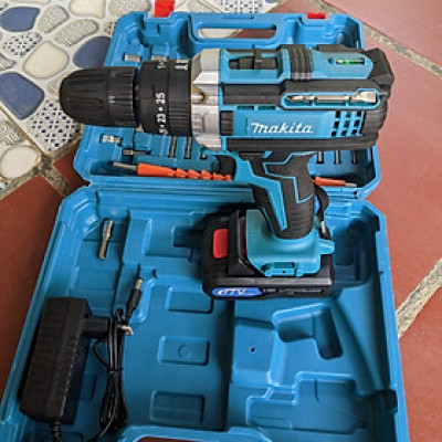 Makita Máy Khoan Pin Cao Cấp - Máy Bắt Vít Lõi Đồng, Đầy Đủ Phụ Kiện Loại Tốt