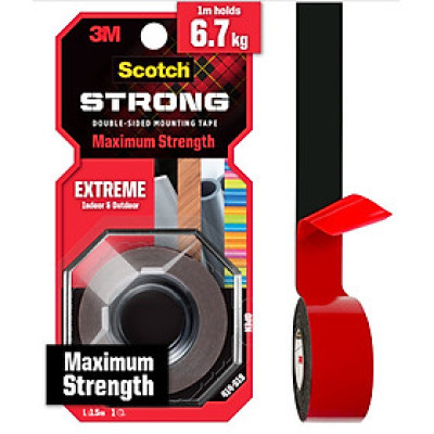 Băng dính hai mặt siêu dính 3M SCOTCH  414-S19, 19 mm x 1.5 m, 19mm x 4m