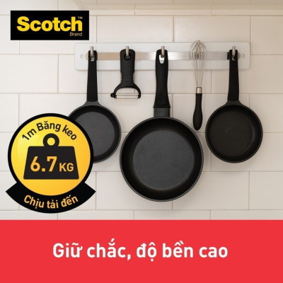 Băng dính hai mặt siêu dính 3M SCOTCH  414-S19, 19 mm x 1.5 m, 19mm x 4m