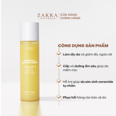 Bộ Đôi Zakka Naturals Sữa Dưỡng Cúc 150ml và SRM Cúc 185g Làm Sạch Và Cấp Ẩm Dịu Nhẹ Cho Da Nhạy Cảm