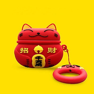 Case Silicon dành cho Airpods 3 Hình Mèo Lucky_ Hàng Chính Hãng 