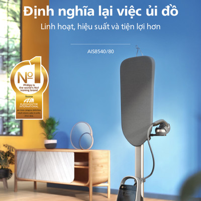 Bàn ủi hơi nước đứng Philips AIS8540/80 - Hàng chính hãng