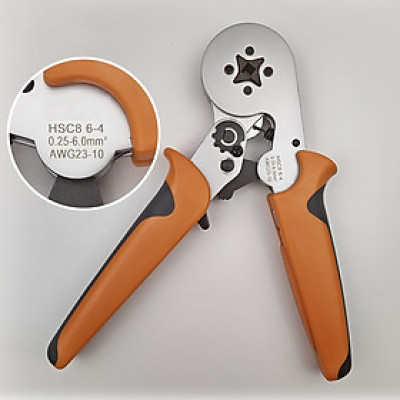 Kìm bấm cos vuông tròn pin I-WISS HSC8 6-4 tự điều chỉnh