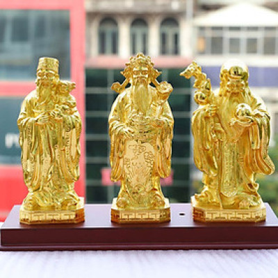 Tượng Tam Đa mạ vàng 24K - Quà tặng dịp lễ tết