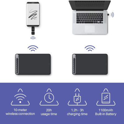 HUION inspiroy Dial Q620M Graphic Tablets - Bảng vẽ Cảm ứng - Hàng chính hãng