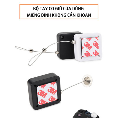TAY CO GIỮ CỬA DÙNG MIẾNG DÍNH KHÔNG CẦN KHOAN, NHỎ GỌN TIỆN DỤNG – MH2011