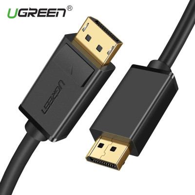 Ugreen UG10211DP102TK 2M Màu Đen Cáp 2 Đầu Displayport chuẩn V1.2 thuần đồng - HÀNG CHÍNH HÃNG