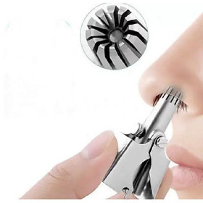 ( Hàng Cao Cấp ) Dụng Cụ Cắt Tỉa Lông mũi Thép Không Rỉ , Nhỏ Gọn Tiện Dụng , Dễ Dàng Vệ Sinh ( tặng bộ chổi vệ sinh nội địa nhật mini )