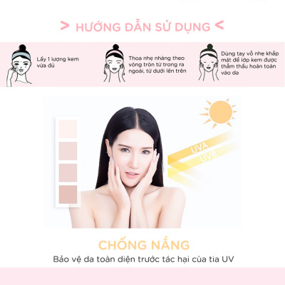 Kem BODY VACCI - Body Cream 160ml SPF50 PA++ Tone - Up - Làm Sáng Da - Nâng Tone Toàn Thân Siêu Đẹp