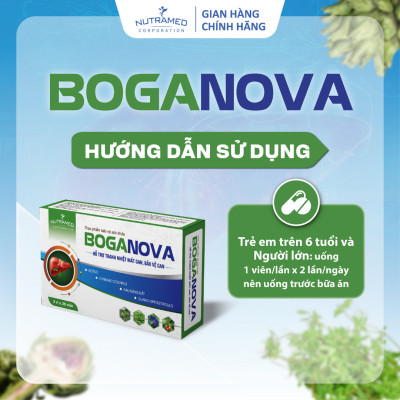 Viên uống Boganova hỗ trợ bảo vệ và đ.iêu tr.ị suy giảm chức năng gan (60 viên) - Nutramed