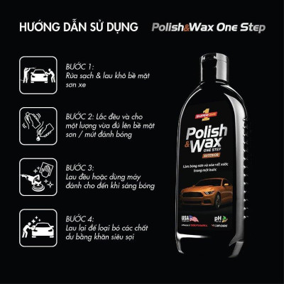 Kem Đánh Bóng và Xóa Vết Xước SUPERONE Polish and Wax One Step - Exterior SOUTHWALL B203