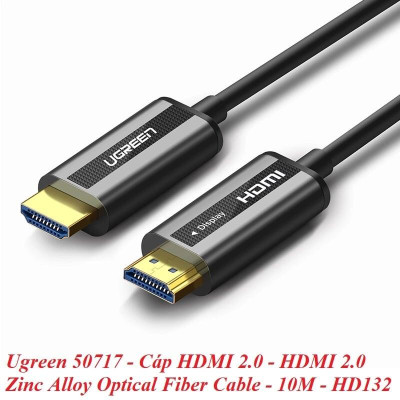 Ugreen UG50717HD132TK 10M màu Đen Cáp tín hiệu HDMI chuẩn 2.0 sợi quang cao cấp - HÀNG CHÍNH HÃNG