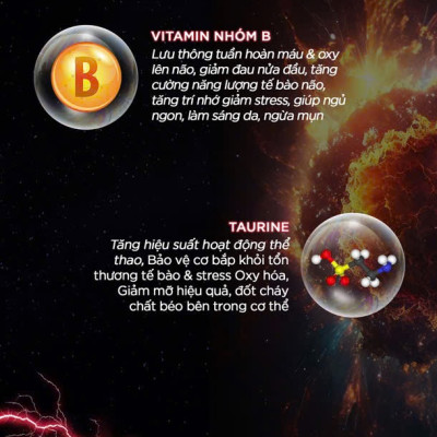 DMAXX thức uống bổ sung vitamin năng lượng không đường DAMODE 42 gói màu đỏ mỗi gói 2,2gr