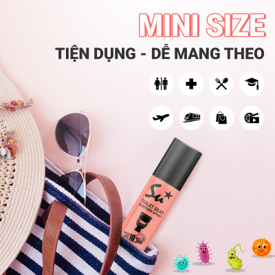 Combo Xịt khử khuẩn bệ ngồi bồn cầu Su Star, loại bỏ 99.999% vi khuẩn trong 10 giây 50ml