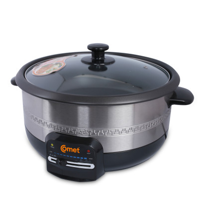 Nồi lẩu điện Comet CM7731 – Dung tích 3.5L, công suất 1300W, chống dính, nắp kính chịu nhiệt, bảo hành 12 tháng - Hàng chính hãng