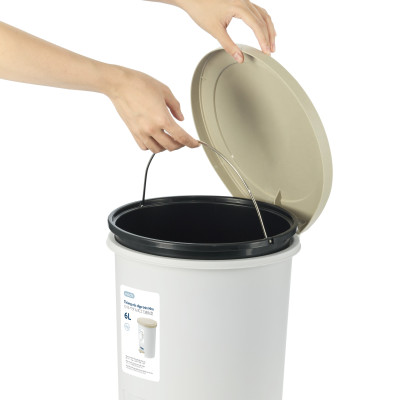 Thùng rác đạp tròn Hiro 6L loại đẹp