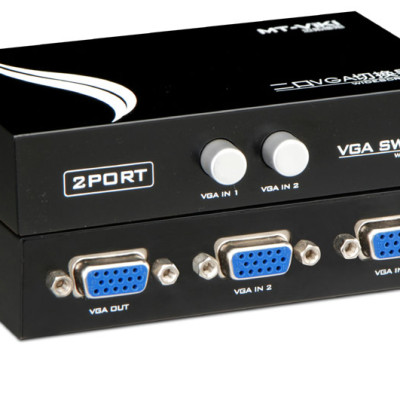 Bộ gộp VGA 2 vào 1 ra MK-VIKI (2 Port VGA Switch) - Hàng Nhập Khẩu