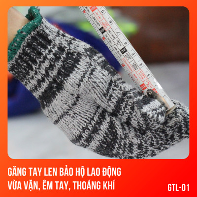 Găng tay len bảo hộ, vừa vặn, êm tay, thoáng khí