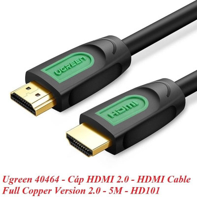 Ugreen UG40464HD101TK 5M màu Đen Cáp tín hiệu HDMI chuẩn 1.4 hỗ trợ phân giải 4K * 2K - HÀNG CHÍNH HÃNG