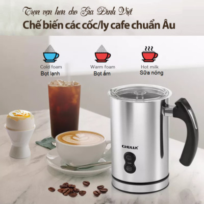 Máy tạo bọt sữa thương hiệu Chulux QF-MF223BA 500W - HÀNG NHẬP KHẨU