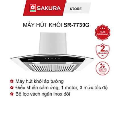 Máy Hút Mùi Kính Cong Cảm Ứng SAKURA SR-7730G Hàng Chính Hãng
