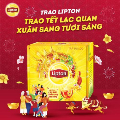 Combo 2 Lipton Trà Đen Nhãn Vàng Nhật Bản (50túi/2g)