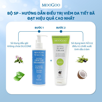 Kem dưỡng cho bé Viêm da tiết bã, Vảy nến chiết xuất Dầu tràm Moogoo Úc thuần chay, lành tính