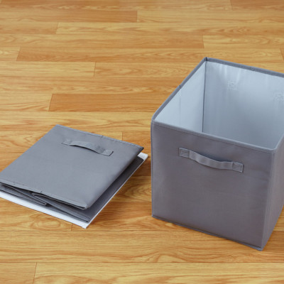 Bộ 2 Hộp Vải Đựng Đồ Đa Năng TD4 Gấp Gọn Cao Cấp, Túi Vải Thụy Điển Kích Thước 28x28x28cm Sang Trọng Không Nắp miDoctor