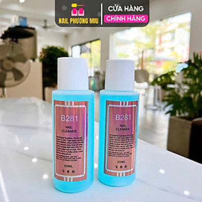 Nước Lau Gel Thơm 200ml B281 Li-nail Làm Nail, Mùi Thơm Nhẹ, Làm Sạch Gel Trên Móng Làm Mềm Gel Gôm, Nắp Chắc Chắn Chuyên Nghiệp Phá Gel Cleansing