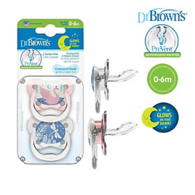 [ PV12007 ] Set ty ngậm hỗ trợ chống đột tử/chỉnh nha/chống vẩu Dr.Brown