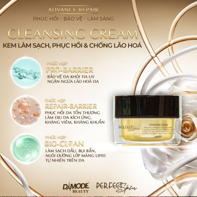 Kem làm sạch phục hồi trắng da ngăn lão hóa da CLEANING CREAM DAMODE hủ 30gr