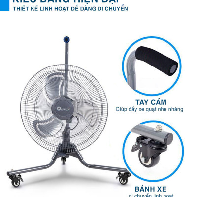 Quạt Sàn Công Nghiệp Chính Hãng SOWUN SW825, Công Suất Lớn Giúp Làm Mát Nhanh