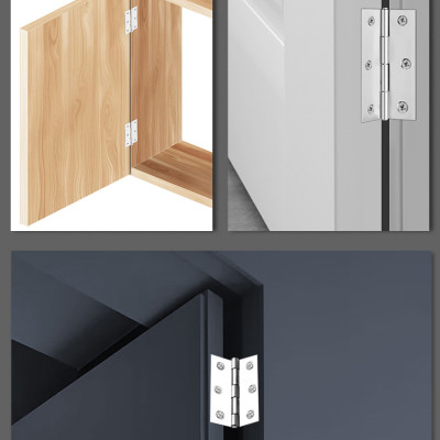 COMBO Bản Lề Lá Inox KUNBE Đa Dạng Kích Thước Phù Hợp Với Nhiều Loại Cửa Tủ, Cánh Gỗ, Đồ Nội Thất