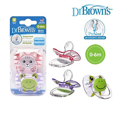 [ PV12014 ] Bộ 2 ty ngậm hỗ trợ chống đột tử/chỉnh nha/chống vẩu Dr.Brown