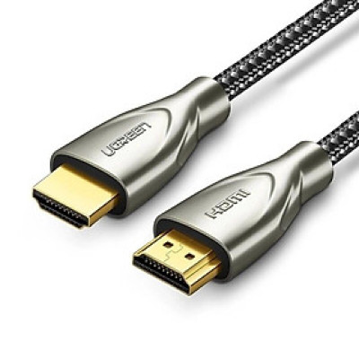 Ugreen UG50107HD131TK 1.5M màu Đen Cáp tín hiệu HDMI chuẩn 2.0 dây bọc lưới đầu hợp kim cao cấp - HÀNG CHÍNH HÃNG