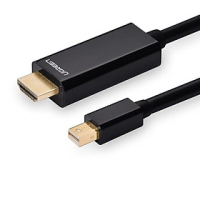 Ugreen UG10450MD101TK 1.5M màu Đen Cáp chuyển đổi Mini DP sang HDMI hỗ trợ phân phải 1080P - HÀNG CHÍNH HÃNG