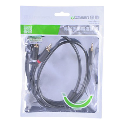 Cáp Chuyển Đổi Ugreen 3.5mm Sang 2 RCA 10511 (1.5m) - Hàng Chính Hãng