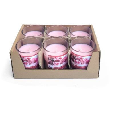 Hộp 6 ly nến thơm votive Eden Candle FTRAMART EDC0016 Tea Rose (Hương hoa hồng)