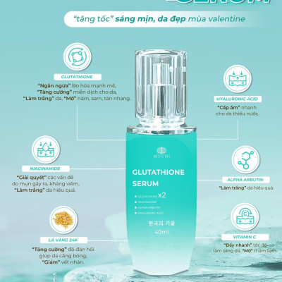 Serum Mychi - Serum cấy trắng lá vàng 24k  glutathione