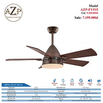 AZP-FY515 – BST QUẠT ĐÈN CAO CẤP / GIẢI PHÁP TRANG TRÍ CHO CÁC CÔNG TRÌNH NHÀ HÀNG, KHÁCH SẠN. CĂN HỘ, DINH THỰ phong cách đương đại, hàng nhập khẩu AZP