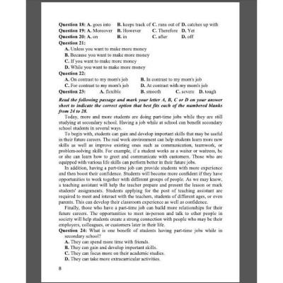 Sách - Hướng dẫn giải chi tiết đề luyện thi tốt nghiệp THPT môn tiếng anh theo cấu trúc đề thi 2025 (HA)