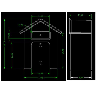 Hộp chống nước cho chuông cửa, an toàn không bị mưa hắt, an toàn cho nút nhấn chuông