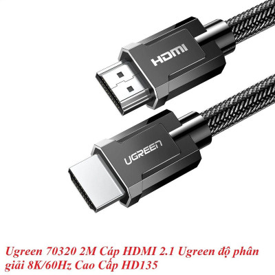 Ugreen UG70321HD135TK 2M 8K 60Hz Cáp HDMI 2.1 4K 120hz Cao Cấp màu đen - HÀNG CHÍNH HÃNG