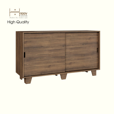 HAPPY FURNITURE , ALVA - Tủ lưu trữ 2 cửa lùa , TCL_039 , 140cm x 40cm x 78cm DxRxC