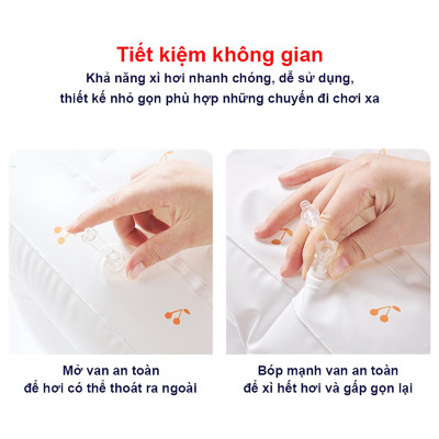 Ghế hơi tập ngồi cho bé chống ngã cao cấp, Ghế phao tập ngồi cho bé phong cách Hàn Quốc (Màu ngẫu nhiên)