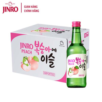 [CHÍNH HÃNG] Soju Hàn Quốc JINRO VỊ ĐÀO 360ml - Thùng 20 chai