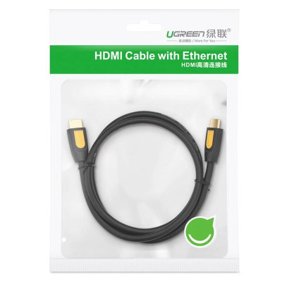 Ugreen UG10170HD101TK 10M màu Vàng Cáp tín hiệu HDMI chuẩn 1.4 hỗ trợ phân giải - HÀNG CHÍNH HÃNG